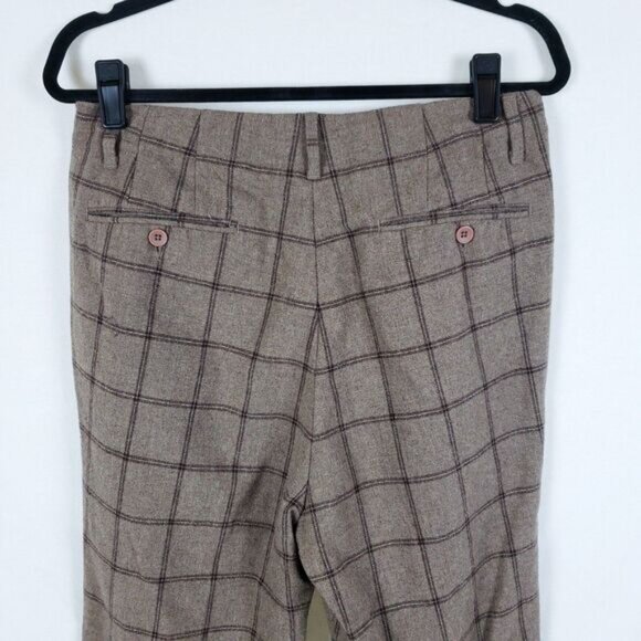 Asos Plaid Wool Pants Womens 32x32 Tapered Leg Academia Heritage - Picture 9 of 12